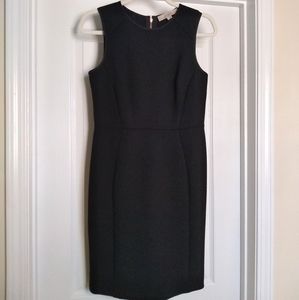 Loft Black Sleeveless Sheath Dress